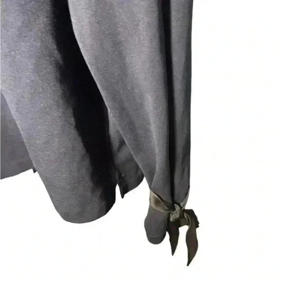 J. Crew‎ Navy Blue Tied Bell Sleeve Crew Neck Sweatshirt, Size M - Picture 4 of 5